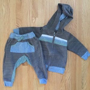 miki miette- 6 month infant boy 2 piece outfit